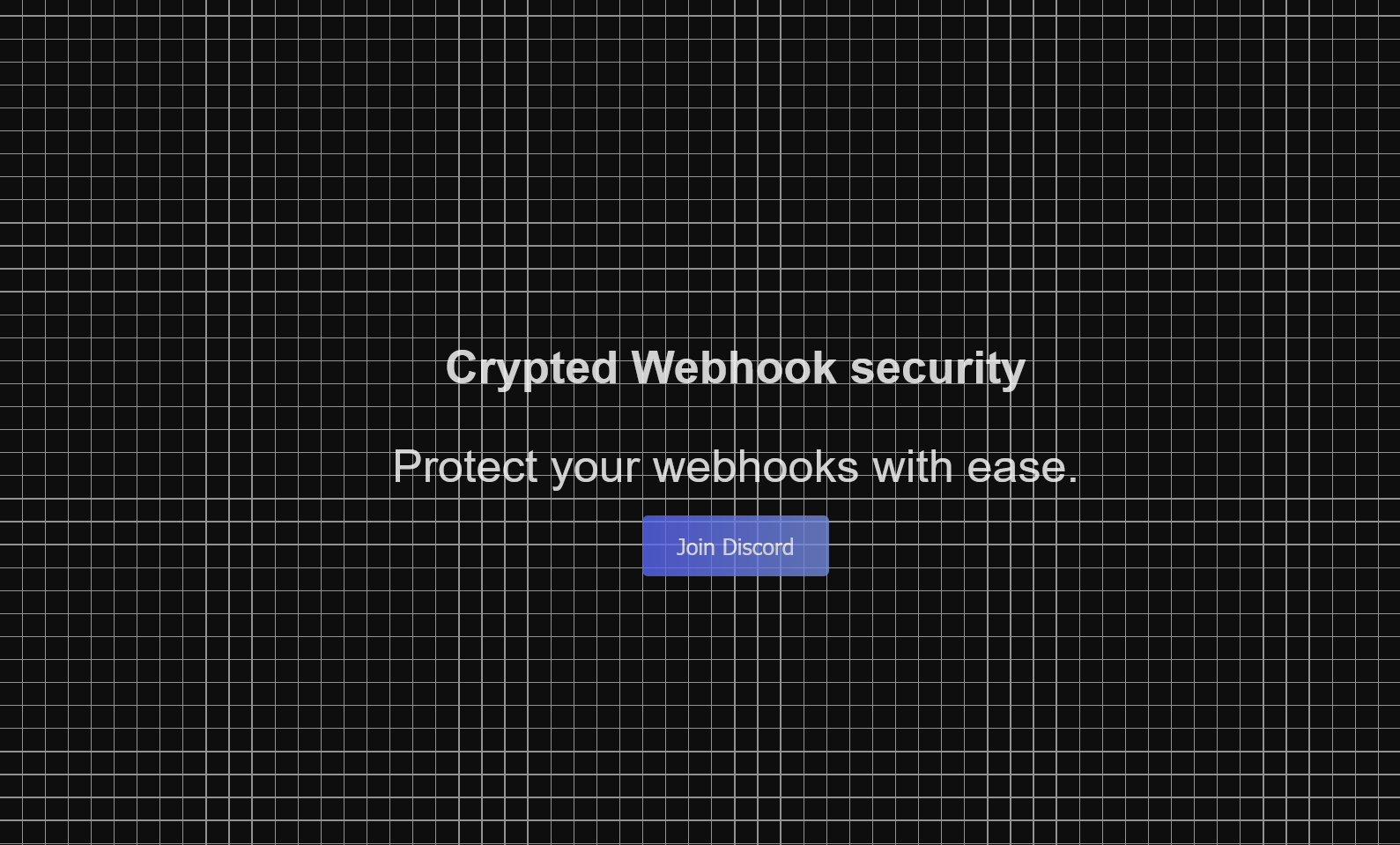 Crypted webhook protection